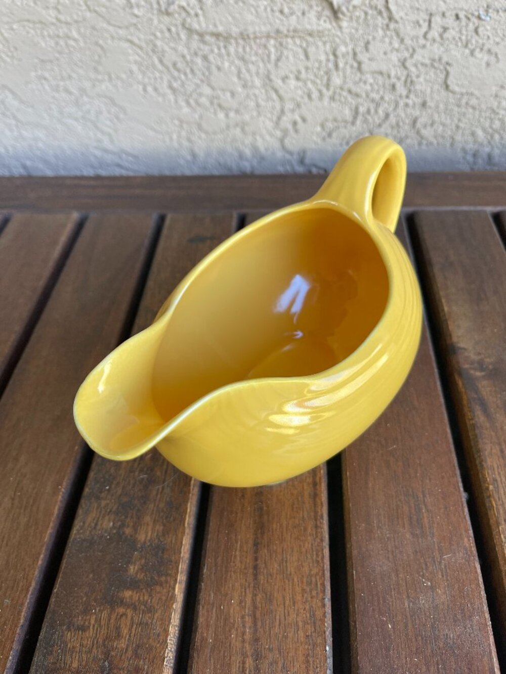 Early Period Fiesta Original Yellow Gravy Boat